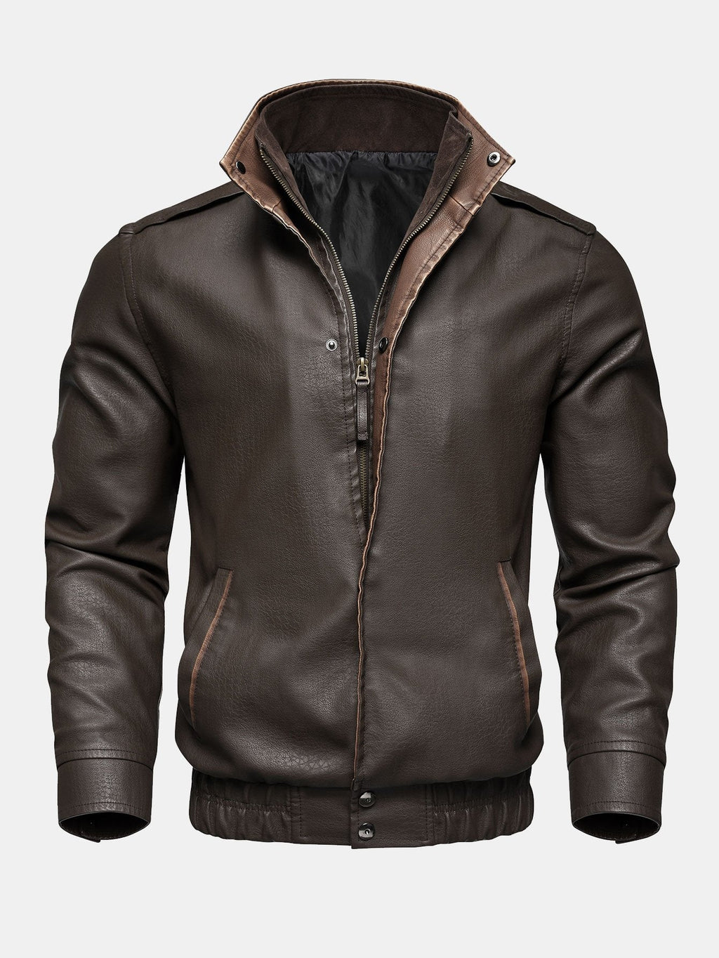 Rejean - PU Faux Leather Jacket