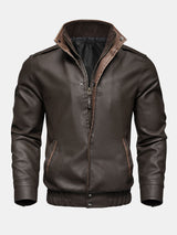 Rejean - PU Faux Leather Jacket