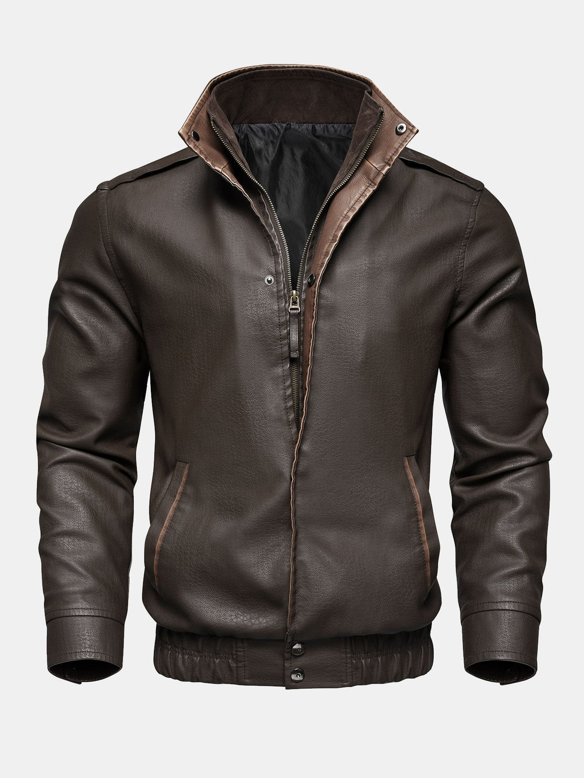 Rejean - PU Faux Leather Jacket