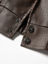 Rejean - PU Faux Leather Jacket