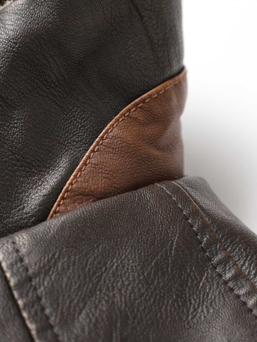 Stephane - Longline Faux Leather Overcoat with Faux Fur Lining