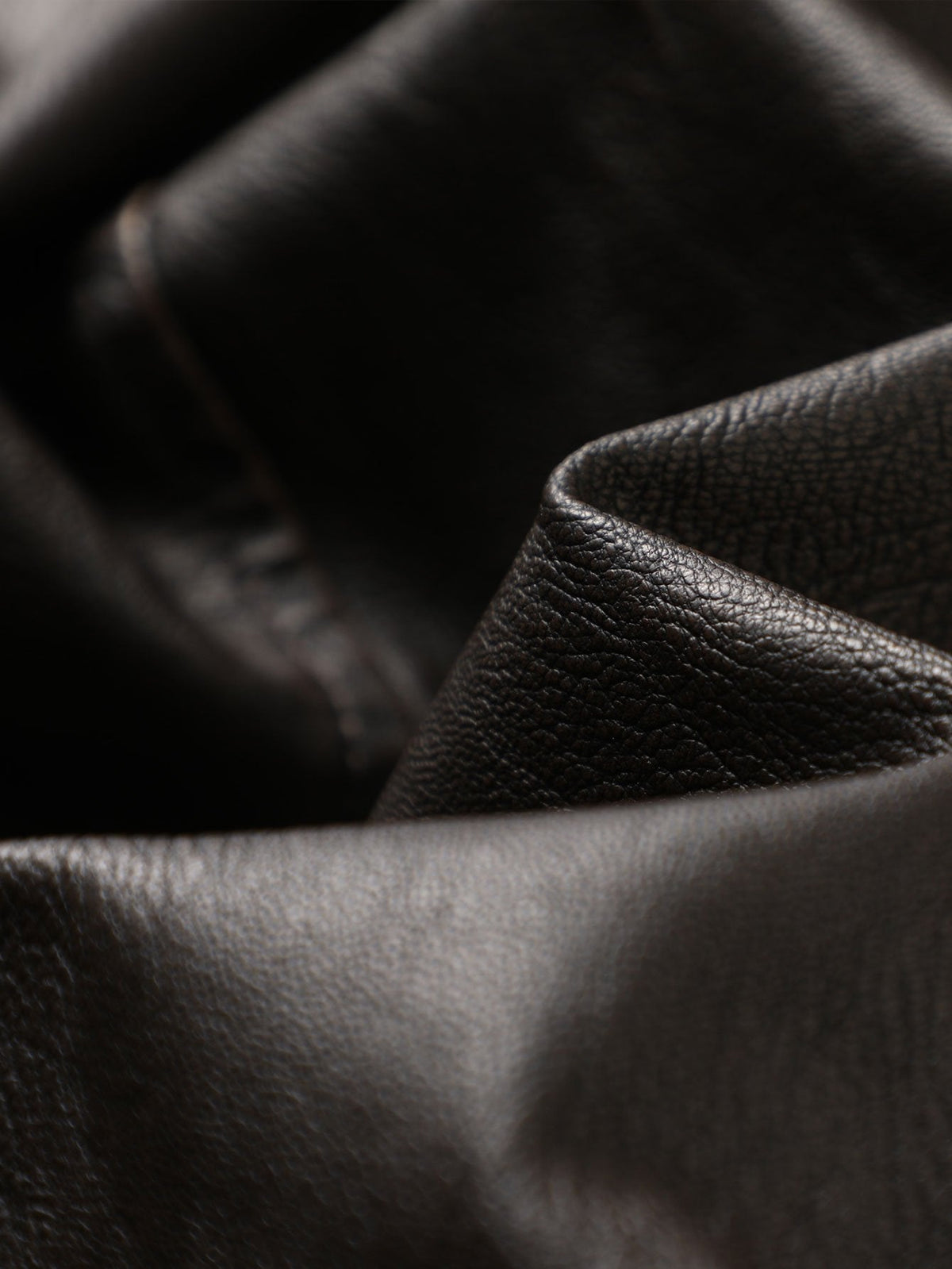 Stephane - Longline Faux Leather Overcoat with Faux Fur Lining