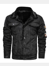Thierry - Faux Suede Jacket with Faux Fur Lining