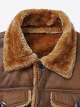 Thierry - Faux Suede Jacket with Faux Fur Lining