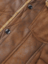 Thierry - Faux Suede Jacket with Faux Fur Lining