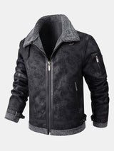 Yannick - Suede Jacket with Faux Fur Lining