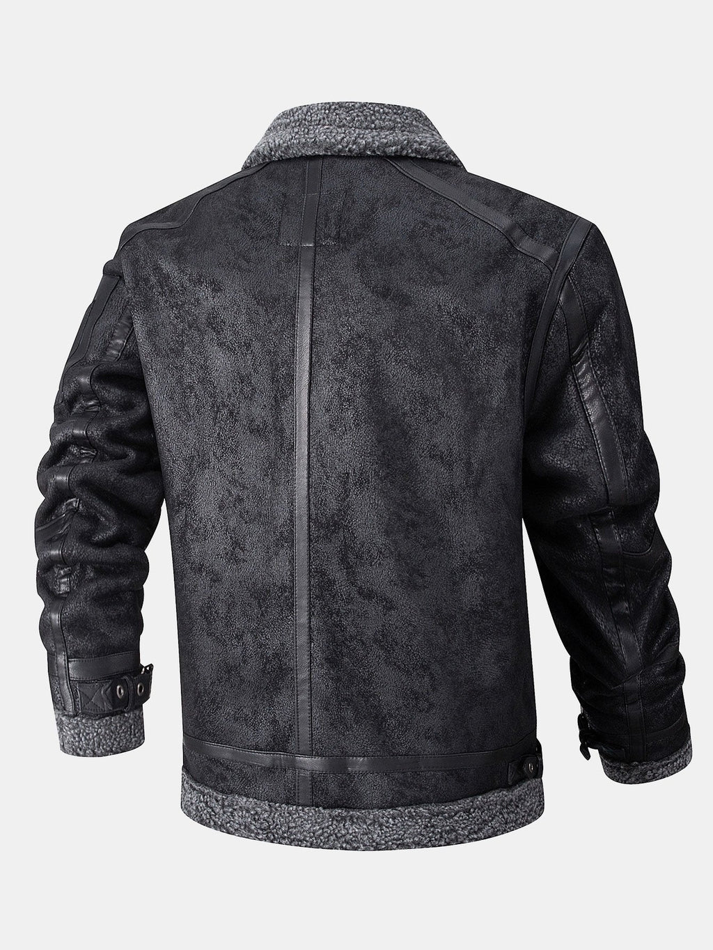 Yannick - Suede Jacket with Faux Fur Lining