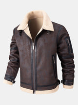 Yannick - Suede Jacket with Faux Fur Lining