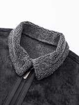 Yannick - Suede Jacket with Faux Fur Lining