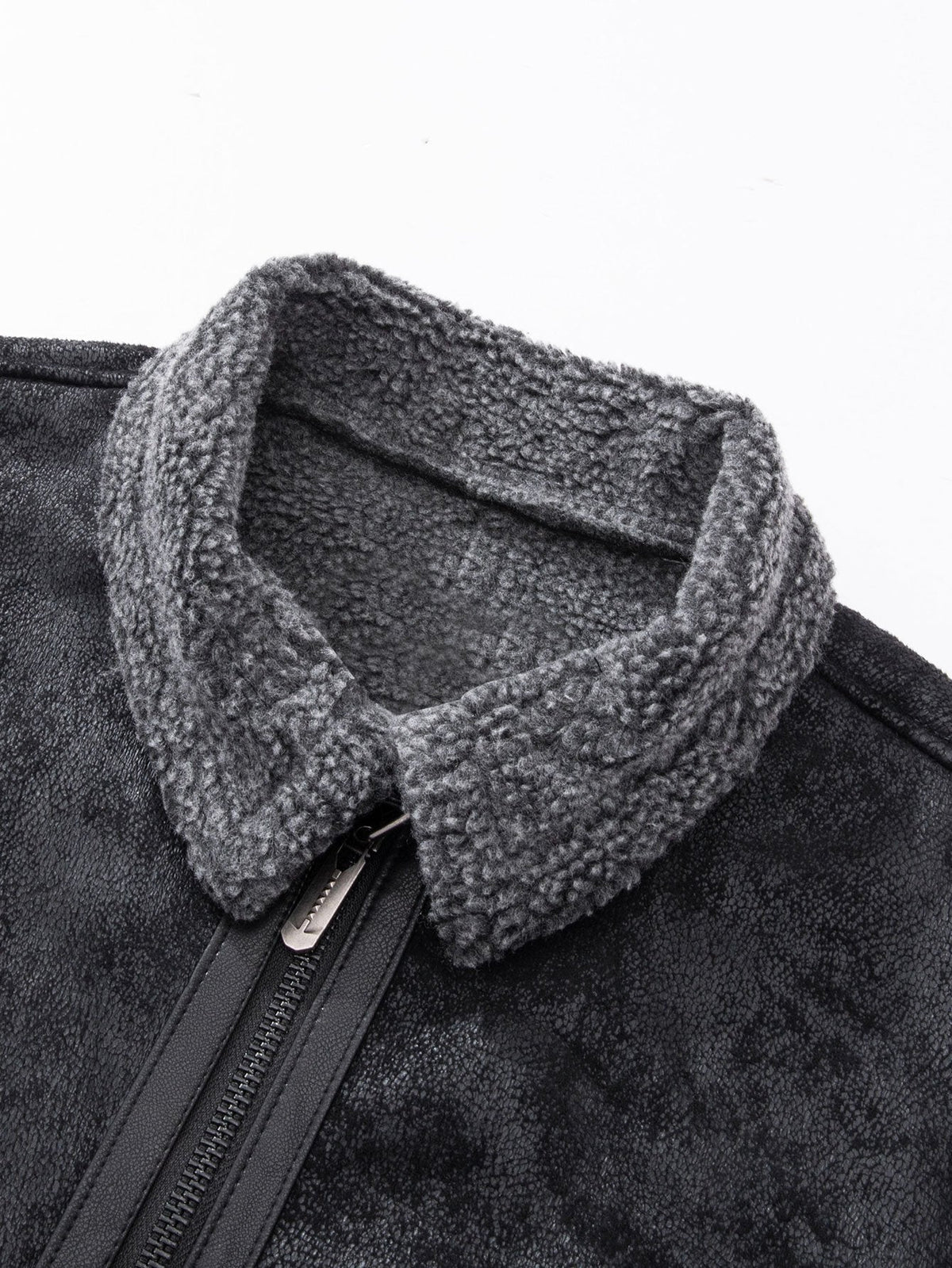 Yannick - Suede Jacket with Faux Fur Lining