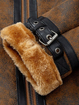 Yannick - Suede Jacket with Faux Fur Lining