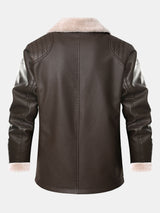 Bennett - Faux Leather Blazer with Faux Fur Lining