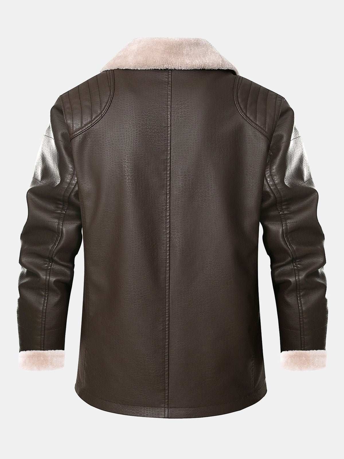 Bennett - Faux Leather Blazer with Faux Fur Lining