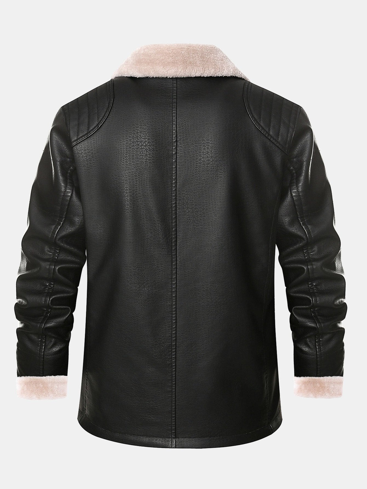 Bennett - Faux Leather Blazer with Faux Fur Lining