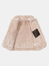 Bennett - Faux Leather Blazer with Faux Fur Lining