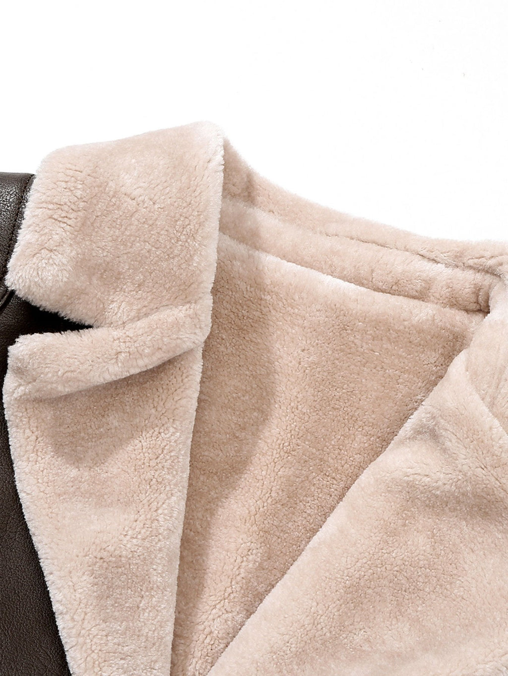 Bennett - Faux Leather Blazer with Faux Fur Lining