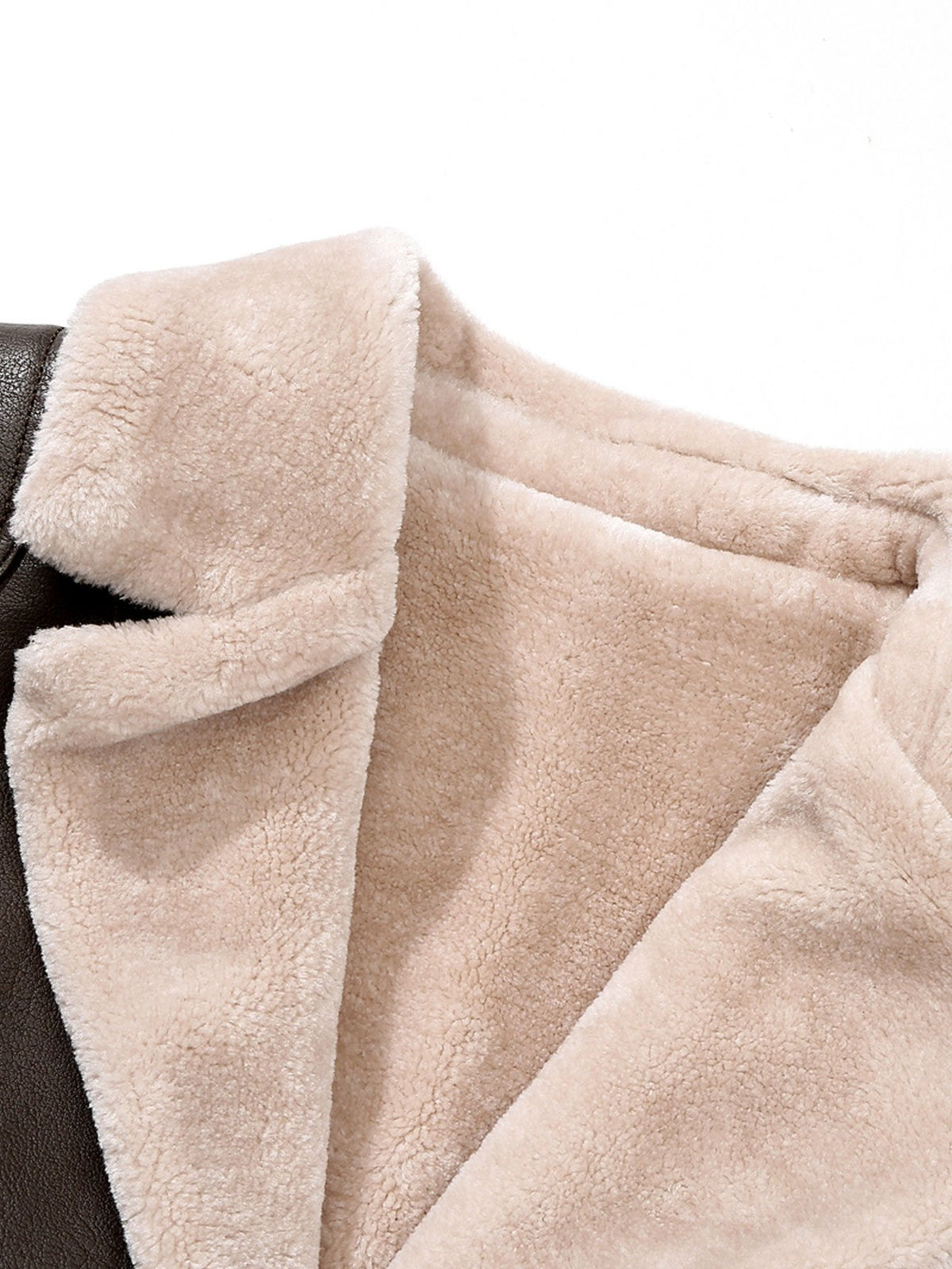 Bennett - Faux Leather Blazer with Faux Fur Lining