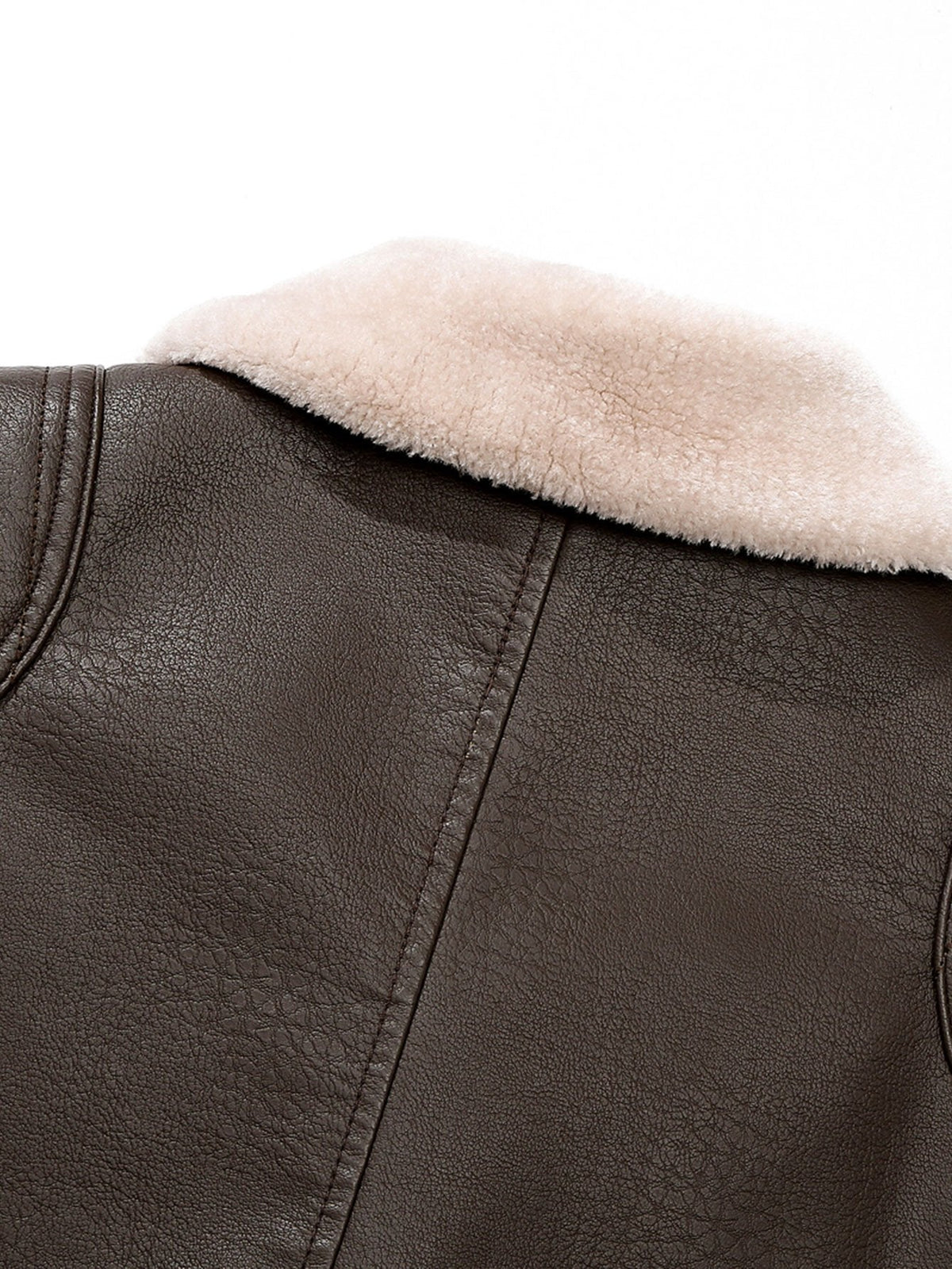Bennett - Faux Leather Blazer with Faux Fur Lining