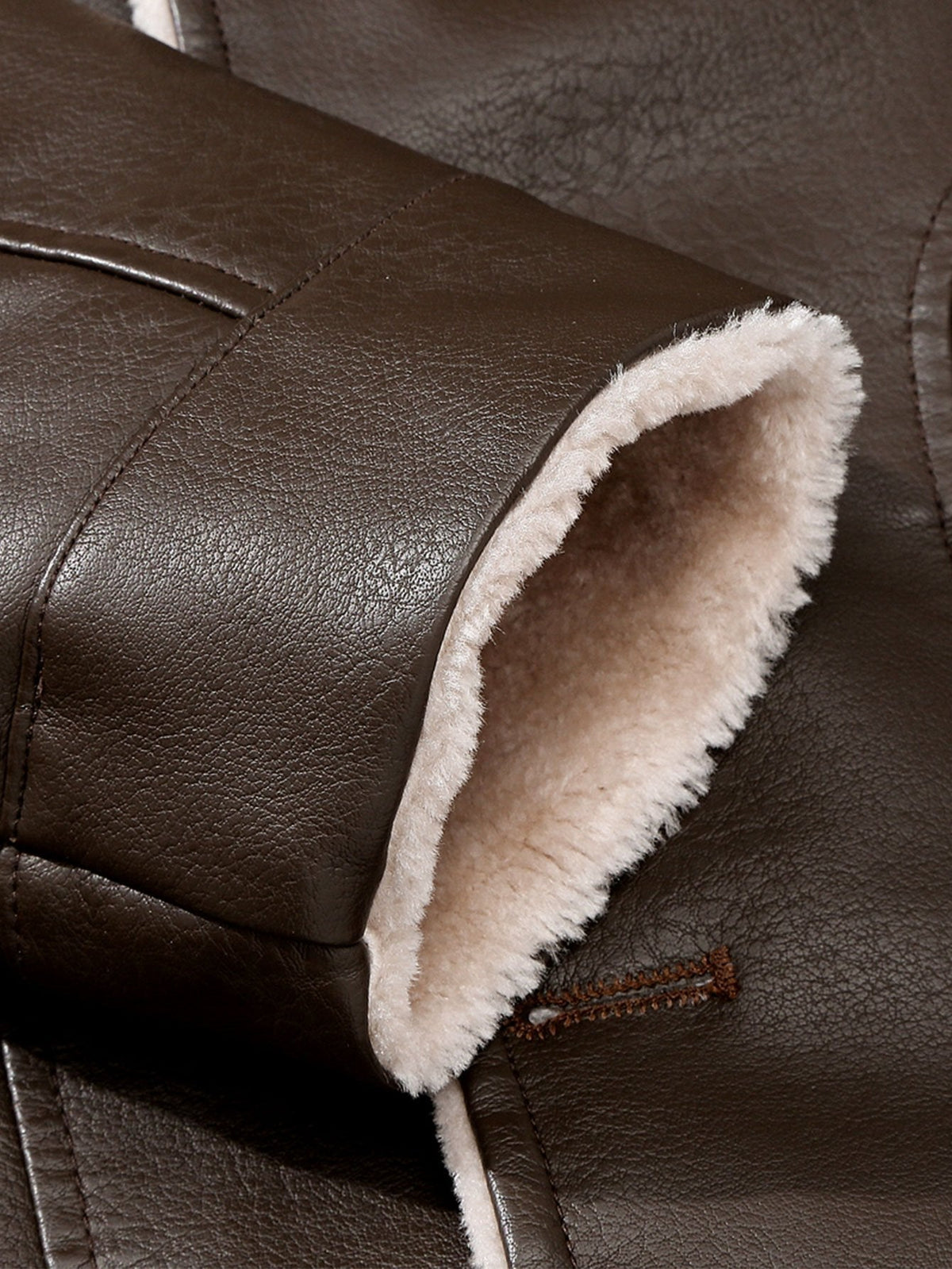 Bennett - Faux Leather Blazer with Faux Fur Lining