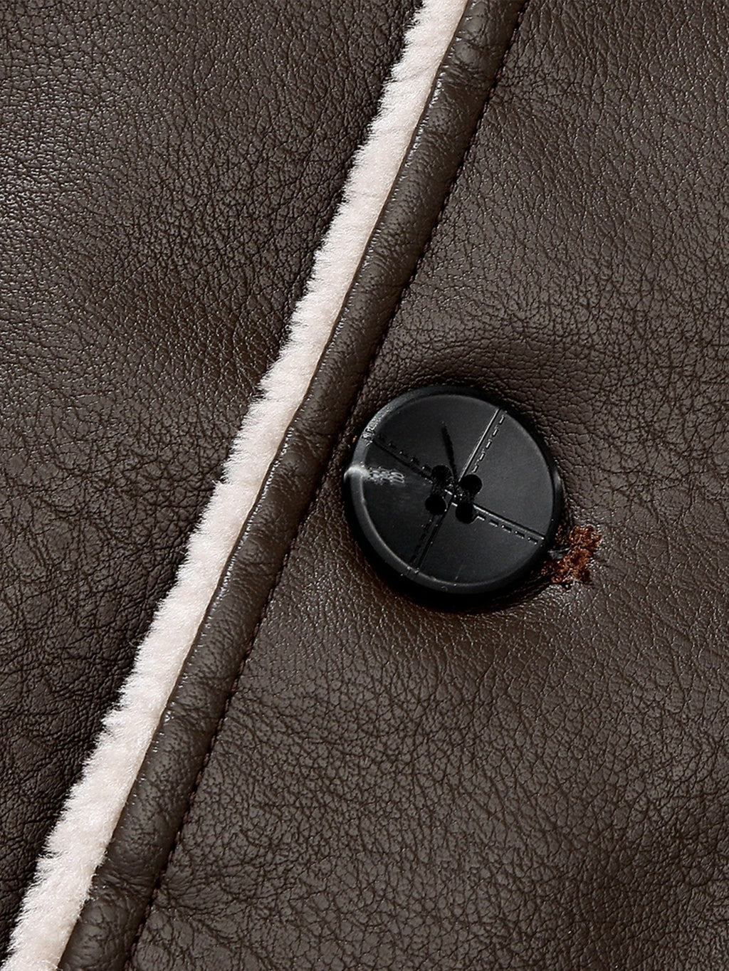 Bennett - Faux Leather Blazer with Faux Fur Lining
