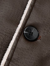 Bennett - Faux Leather Blazer with Faux Fur Lining