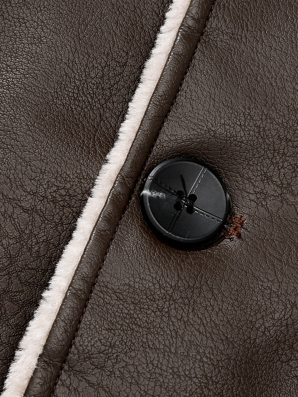 Bennett - Faux Leather Blazer with Faux Fur Lining