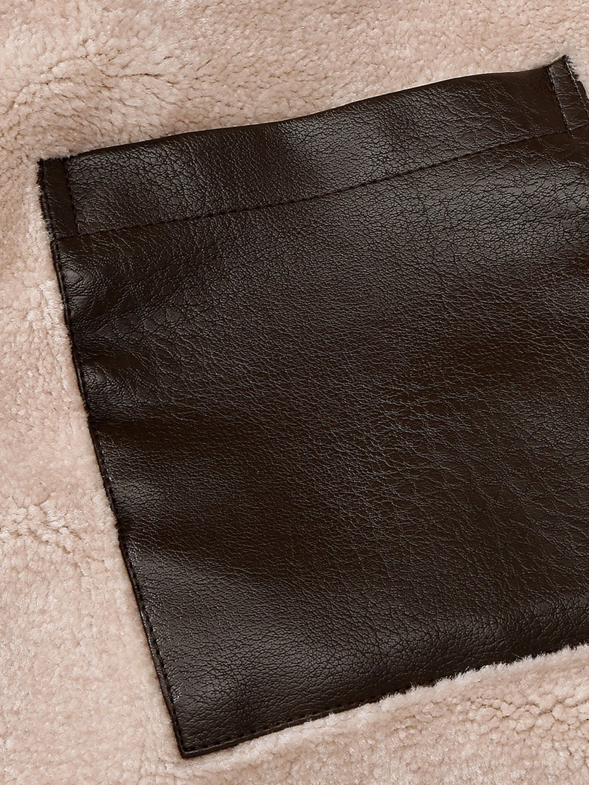Bennett - Faux Leather Blazer with Faux Fur Lining