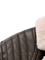 Bennett - Faux Leather Blazer with Faux Fur Lining