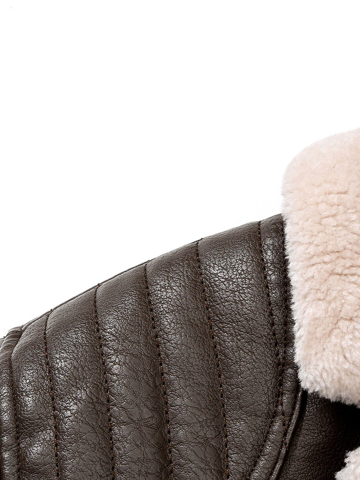 Bennett - Faux Leather Blazer with Faux Fur Lining