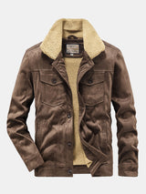 Brooks - Teddy Lined Faux Suede Jacket