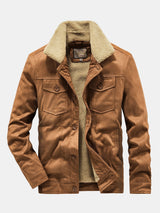 Brooks - Teddy Lined Faux Suede Jacket