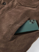 Brooks - Teddy Lined Faux Suede Jacket