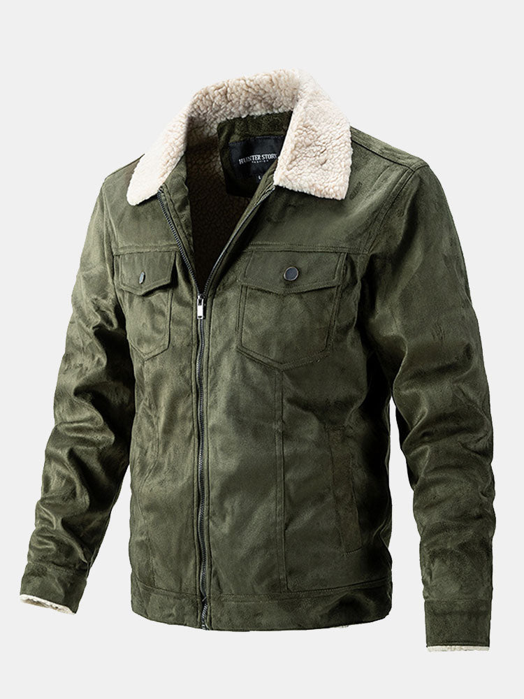 Crosby - Faux Suede Jacket with Teddy Lining