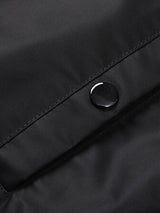 Hudson - Ribbed Trim Baseball Jacket