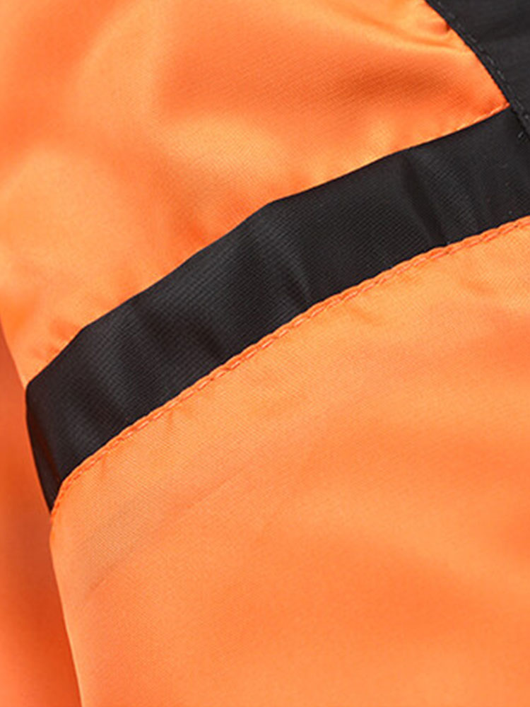 Hudson - Ribbed Trim Baseball Jacket