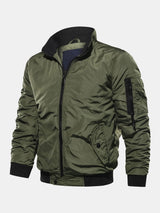 Knox - Bomber Jacket with Funnel Neck Collar