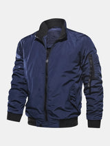 Knox - Bomber Jacket with Funnel Neck Collar