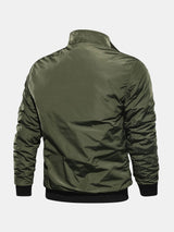 Knox - Bomber Jacket with Funnel Neck Collar