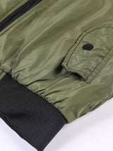Knox - Bomber Jacket with Funnel Neck Collar