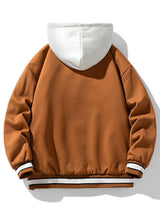 Maddox - Corduroy Baseball Jacket with Hood