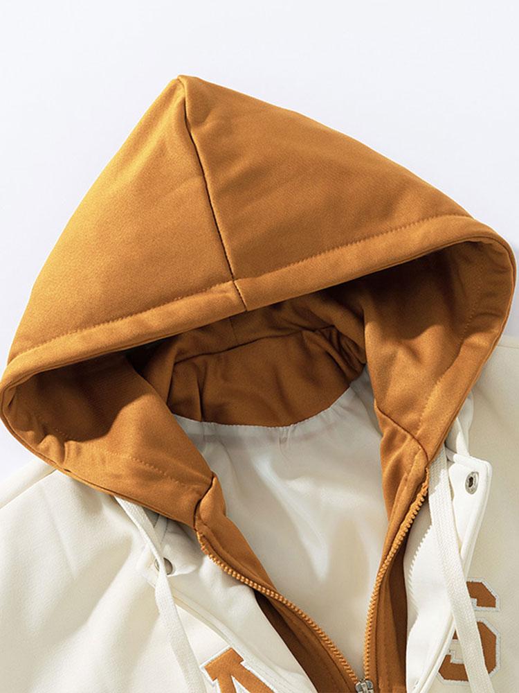 Maddox - Corduroy Baseball Jacket with Hood