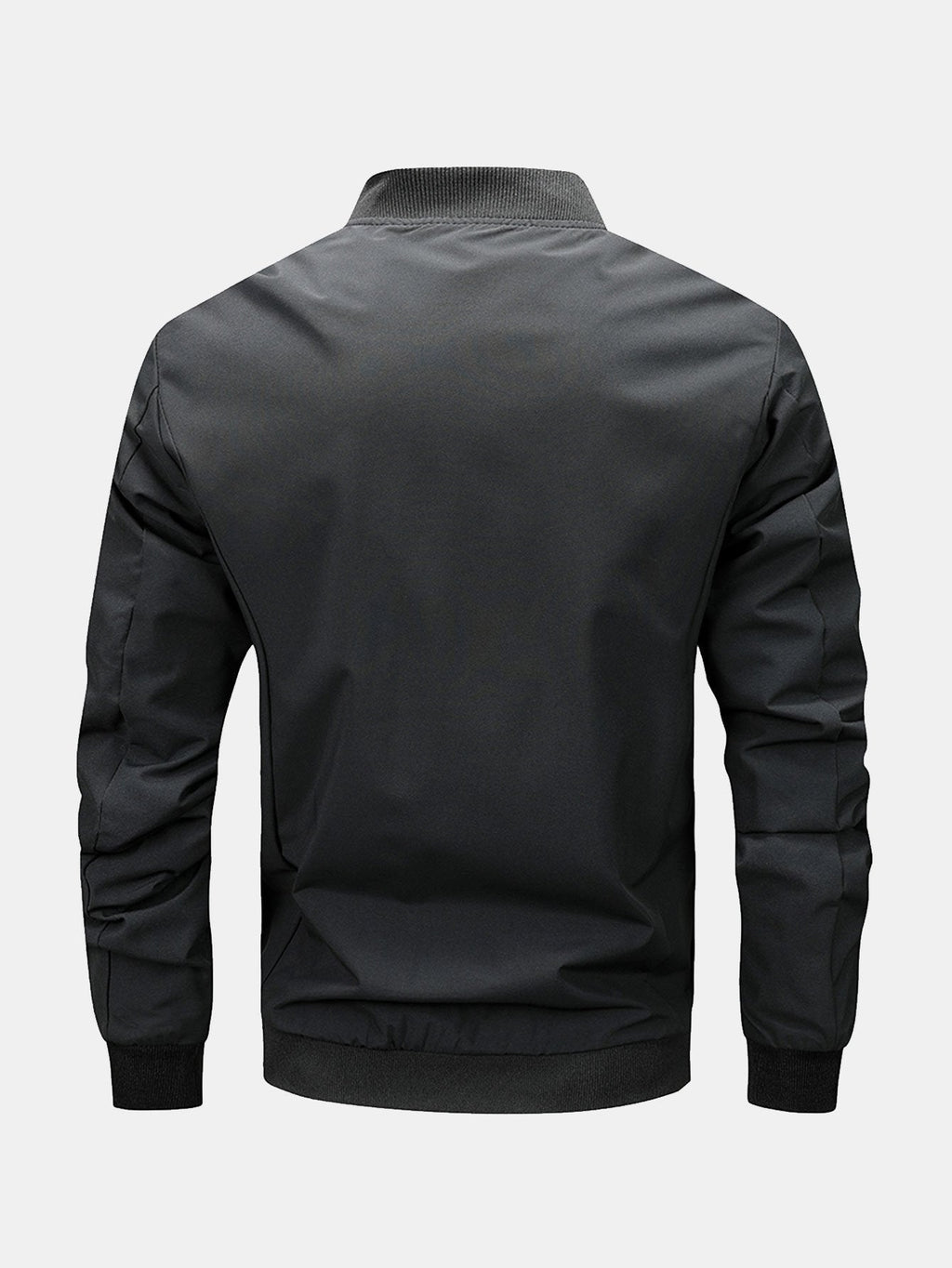 Preston - Zip-Up Bomber Jacket with Text Print