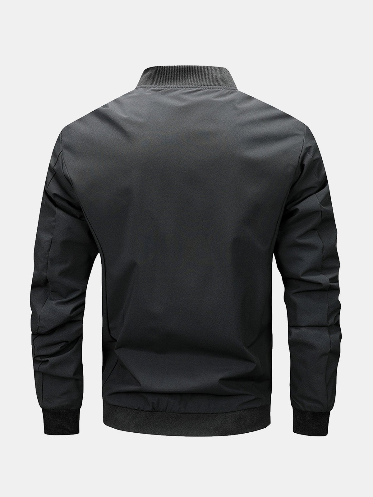 Preston - Zip-Up Bomber Jacket with Text Print