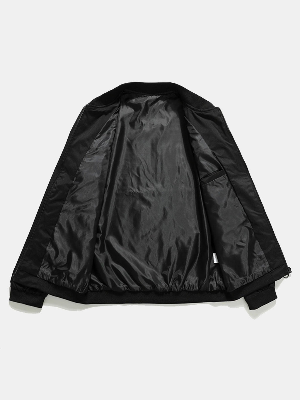 Preston - Zip-Up Bomber Jacket with Text Print