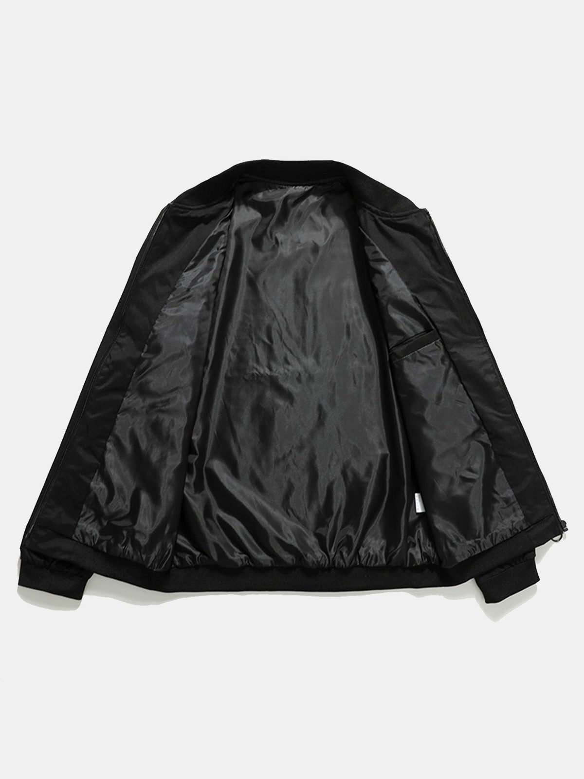 Preston - Zip-Up Bomber Jacket with Text Print