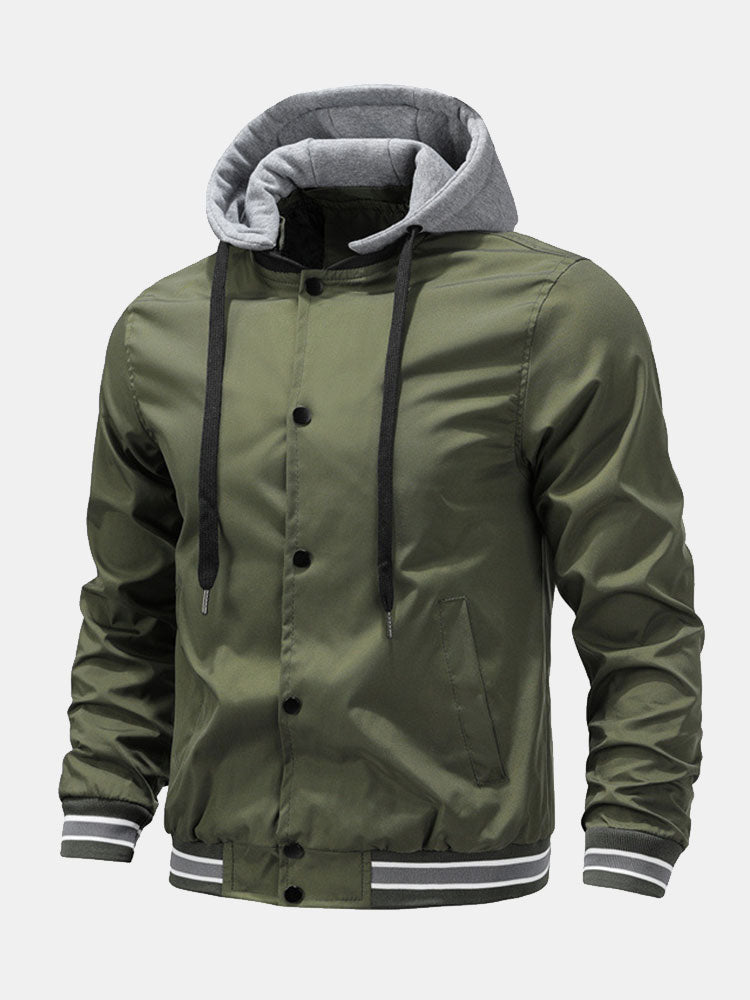 Benjamin - Bomber Jacket with Detachable Hood