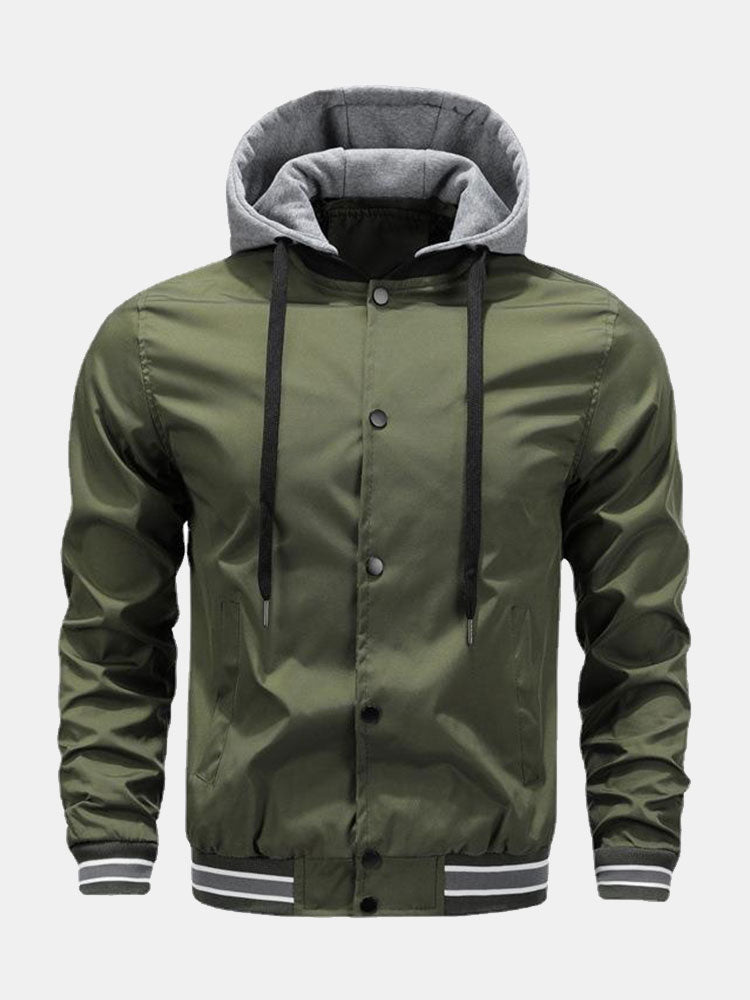 Benjamin - Bomber Jacket with Detachable Hood