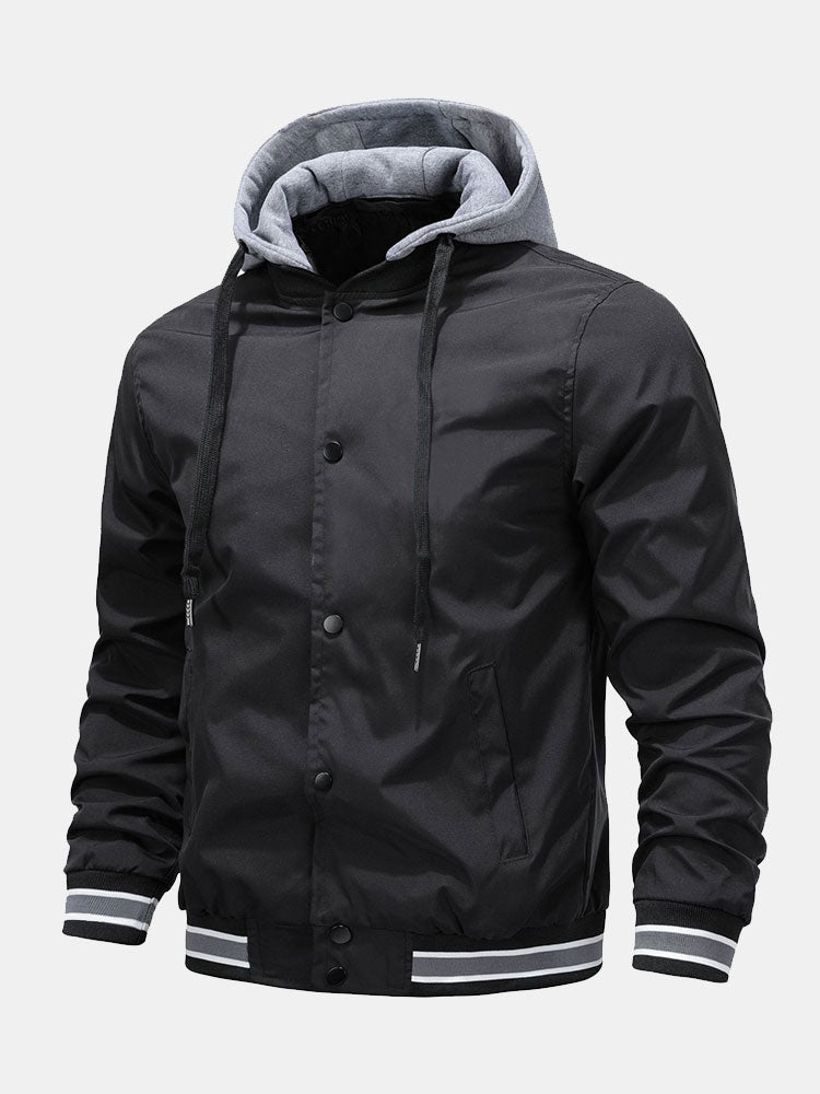 Benjamin - Bomber Jacket with Detachable Hood