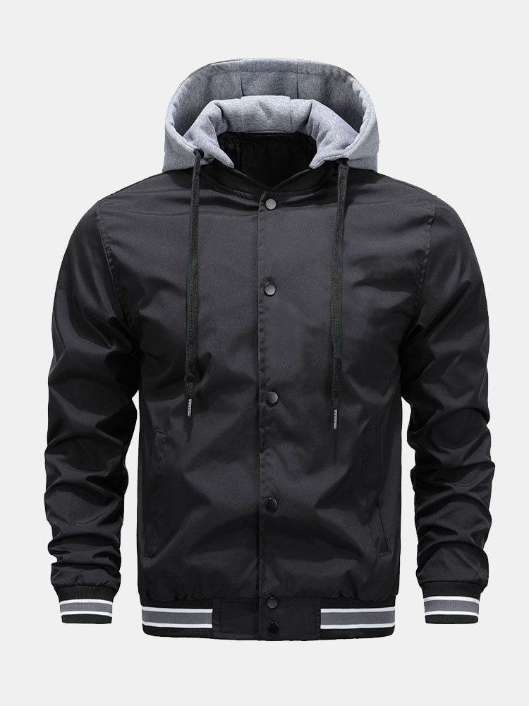 Benjamin - Bomber Jacket with Detachable Hood