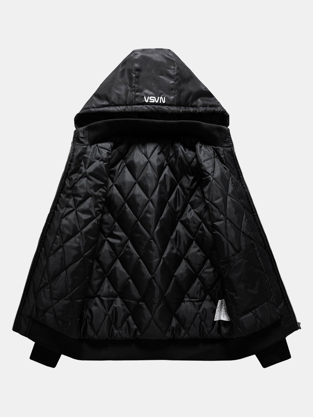 Jacob - Bomber Jacket with NASA Embroidery and Detachable Hood